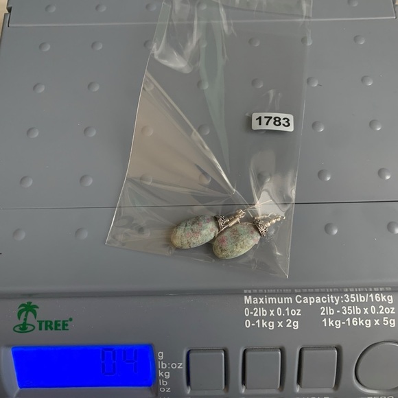 1783 Artisan Silver and Multicolor Stone Earrings - Picture 2 of 2